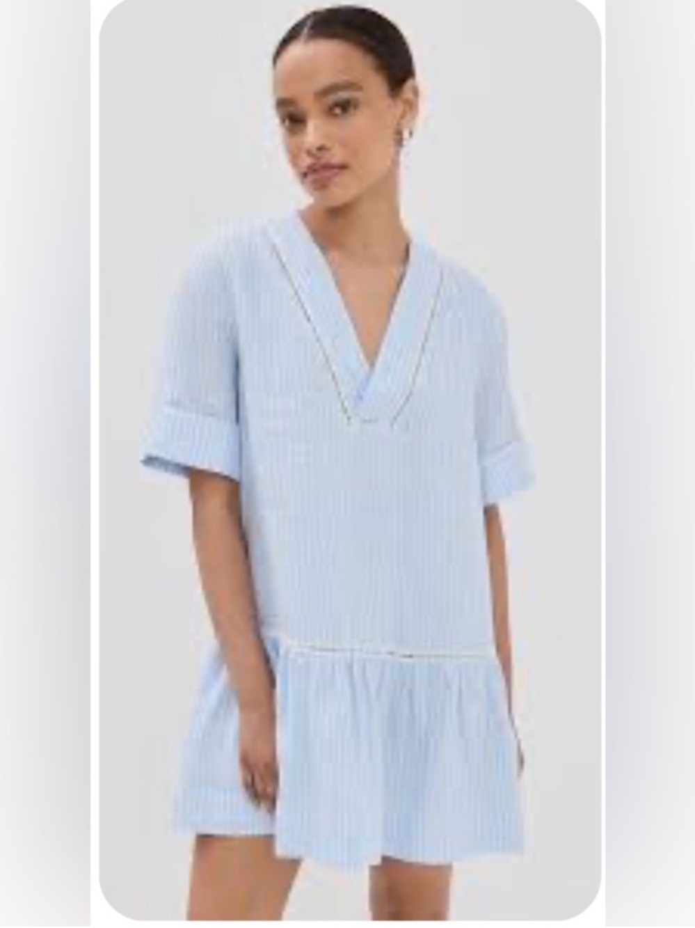 Jonathan Simkhai Jori Dress nautical linen sailor preppy beachy
